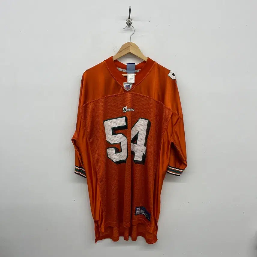 [BUNJANG] NFL Miami Dolphins #54 Jersey T-Shirt Men's XL / NFL 마이애미 돌핀스 54번 저지 반팔 남3XL