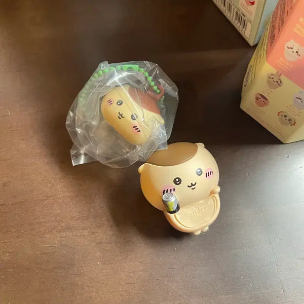 [BUNJANG] Cheekawa Momonga Exchange Kurimanjyu Lip Balm Keyring / 치이카와 모몽가로 교환 쿠리만쥬 립캡 립밤키링 히퍼