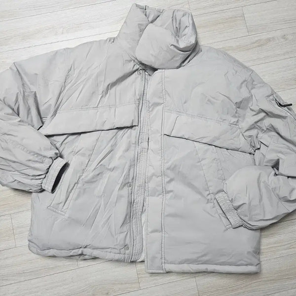 [BUNJANG] Codegraphy Lightweight Padded Jumper Light Grey / 코드그라피 경량 패딩 점퍼 라이트 그레이