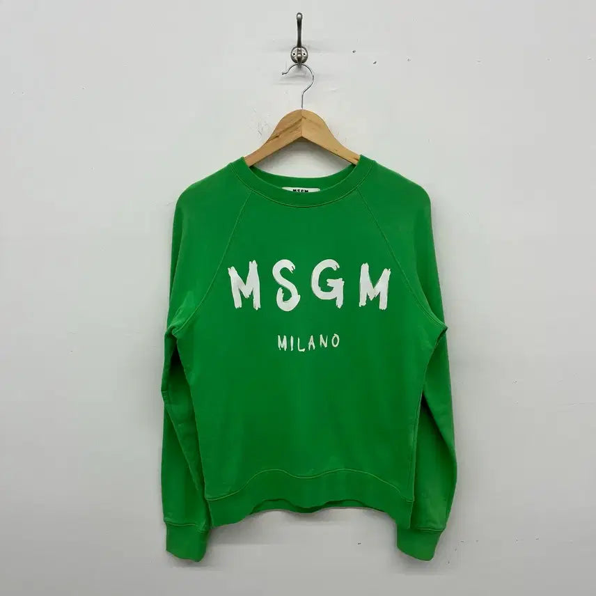 [BUNJANG] MSGM Milano Vintage Logo Sweatshirt Green Women's L / MSGM 밀라노 빈티지 로고 맨투맨 그린 여성L