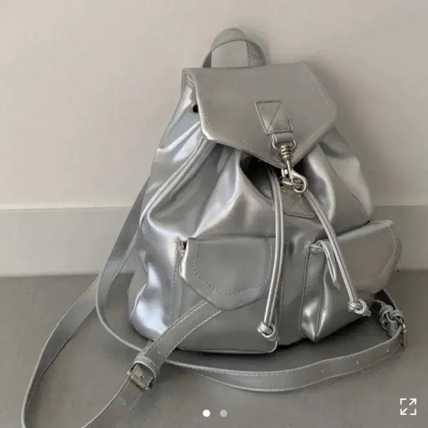 [BUNJANG] Winitom Mini Backpack Silver / 급처)위니덤 미니 백팩 실버 가방 미니백 에이블리 여성가방 빈티지패션