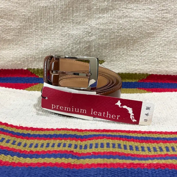 [BUNJANG] Japanese Premium Leather Belt (Dark Brown) / 빅사이즈) 일본산 프리미엄 레더 벨트