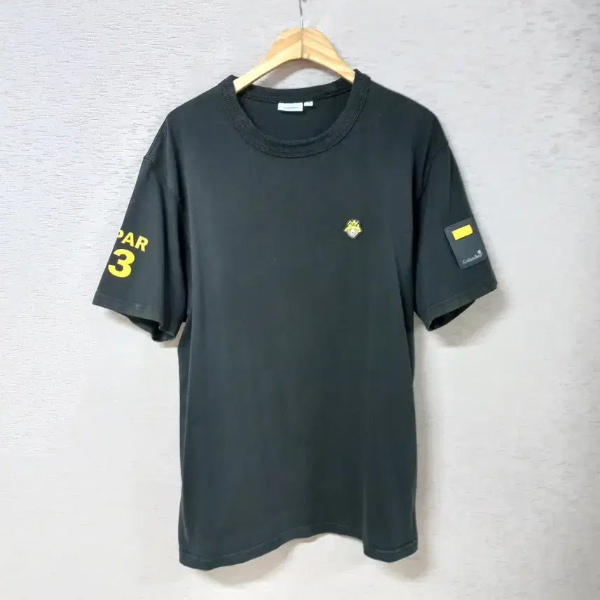 [BUNJANG] Golden Bear Black Short Sleeve T-Shirt Men's / B8-15/골든베어 블랙 반팔 티셔츠 남성