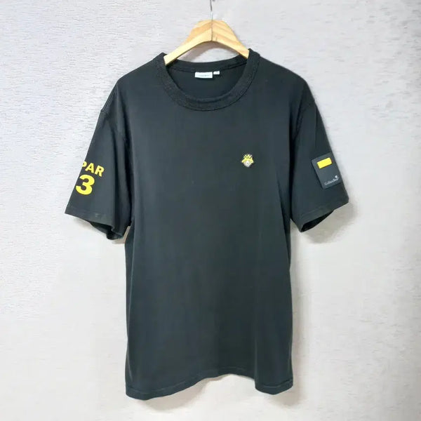 [BUNJANG] Golden Bear Black Short Sleeve T-Shirt Men's / B8-15/골든베어 블랙 반팔 티셔츠 남성