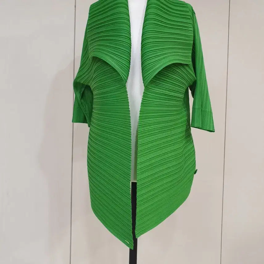 [BUNJANG] Pleated Jacket Green / 플리츠 자켓 그린