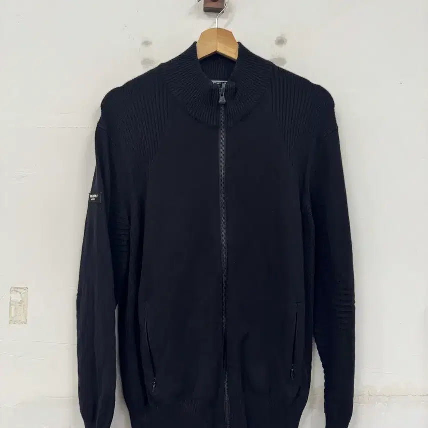 [BUNJANG] Jean-Michel Basquiat Knit Zip-Up / (100)장미쉘바스키아 니트집업
