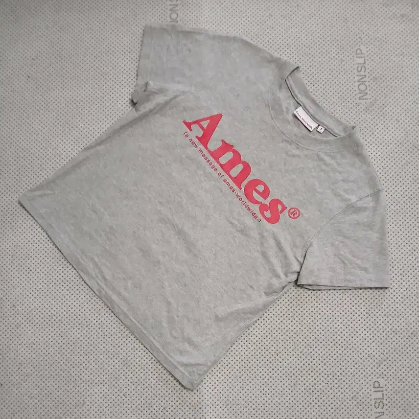 [BUNJANG] AMES Worldwide Grey Short-Sleeve T-Shirt / 아메스 월드와이드 반팔 티셔츠 그레이