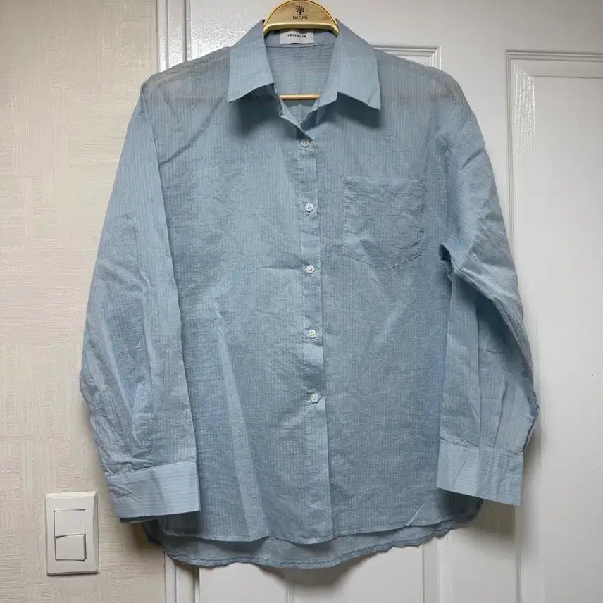 [BUNJANG] Blue Stripe Shirt / 블루 스트라이프 셔츠