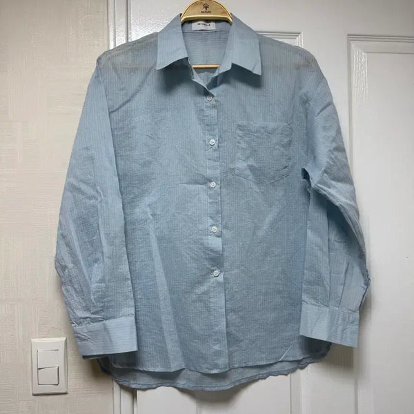 [BUNJANG] Blue Stripe Shirt / 블루 스트라이프 셔츠