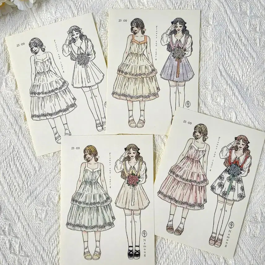 [BUNJANG] Namong Character Stickers 4 Types / 나몽 인물인스 4종:)/빈티지다꾸/감성다꾸/다꾸