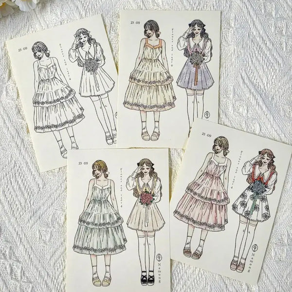 [BUNJANG] Namong Character Stickers 4 Types / 나몽 인물인스 4종:)/빈티지다꾸/감성다꾸/다꾸