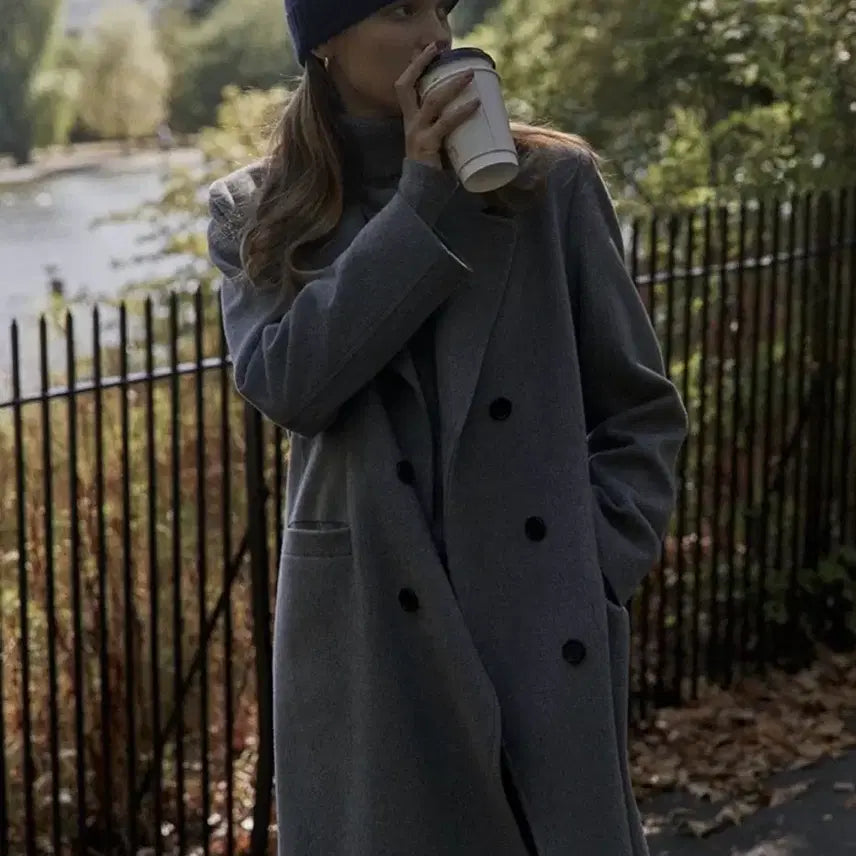 [BUNJANG] Shop M Cashmere Coat / 샵엠 roman 캐시미어 코트