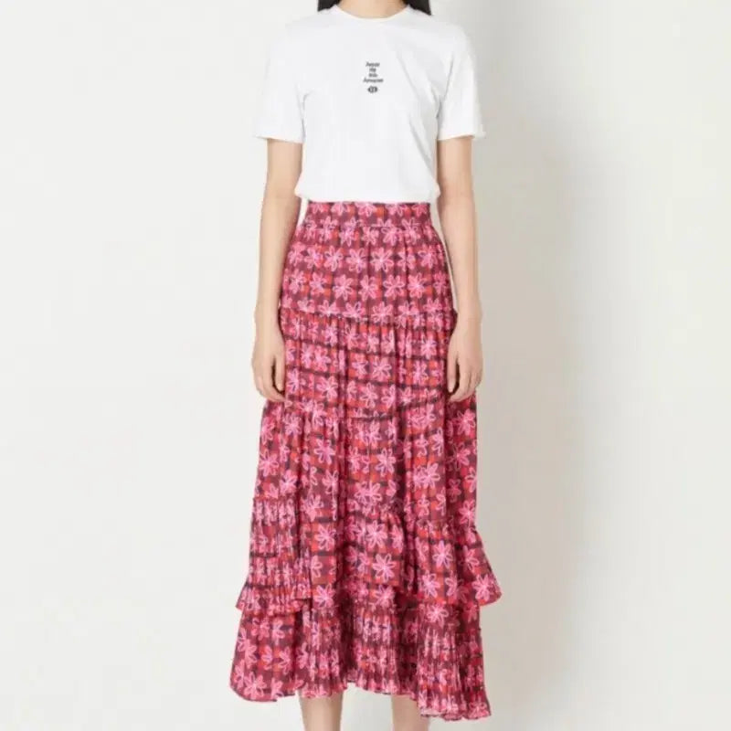[BUNJANG] Lucky Chouette Ruffle Point Banding Skirt Size 36 / 럭키슈에뜨 러플포인트 밴딩 스커트 36사이즈