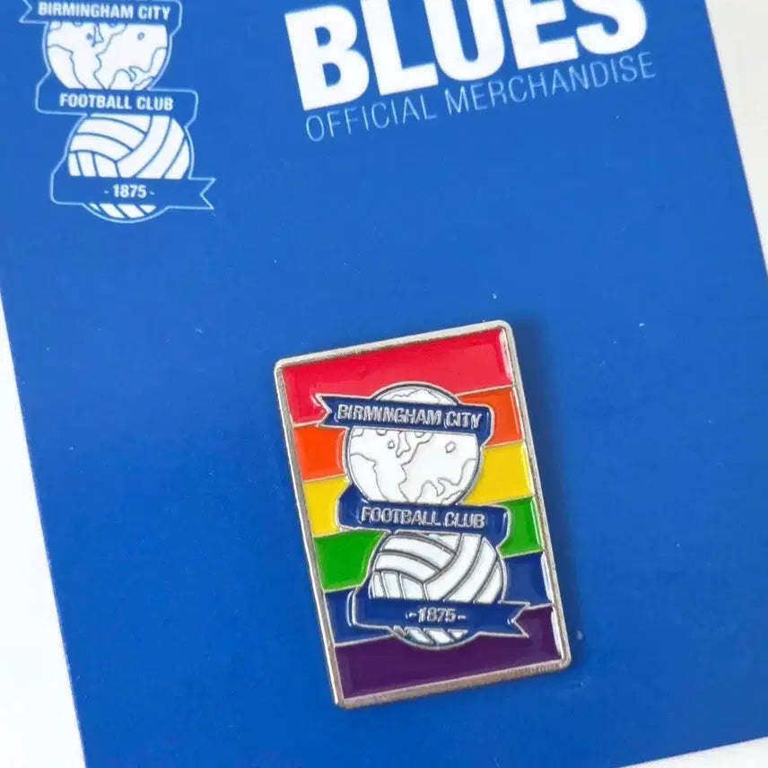[BUNJANG] Birmingham City Rainbow Emblem Badge - Soccer Jersey Accessory / 버밍엄시티 무지개 엠블럼 뱃지 축구 뺏지 배지 백승호