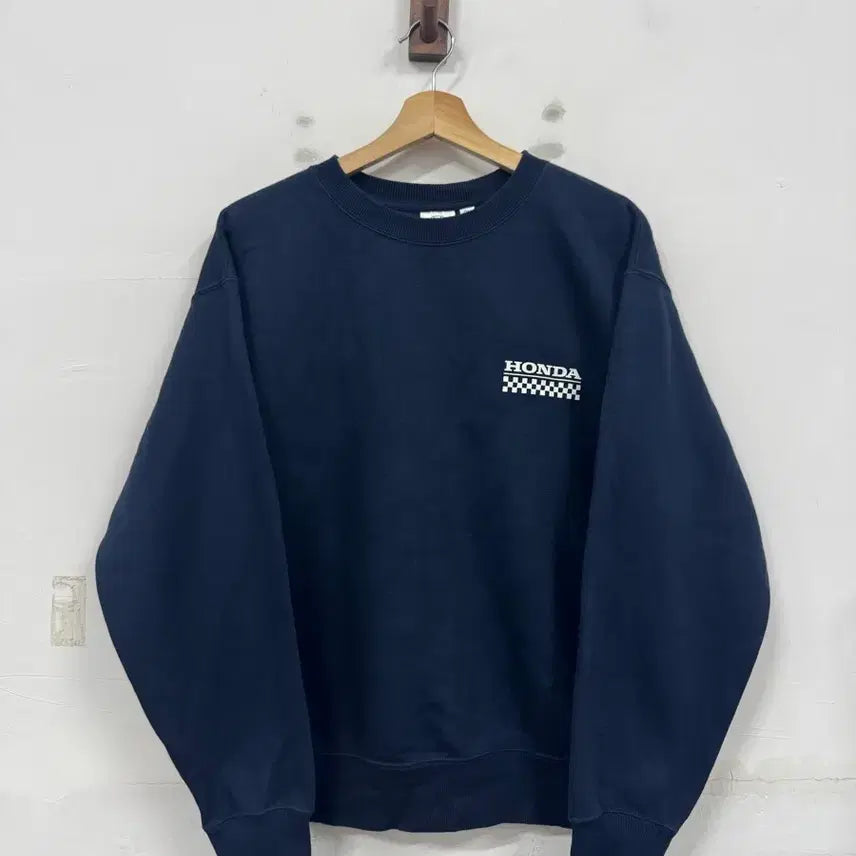 [BUNJANG] Honda Racing Fleece Sweatshirt / (M)혼다 레이싱 기모 맨투맨티