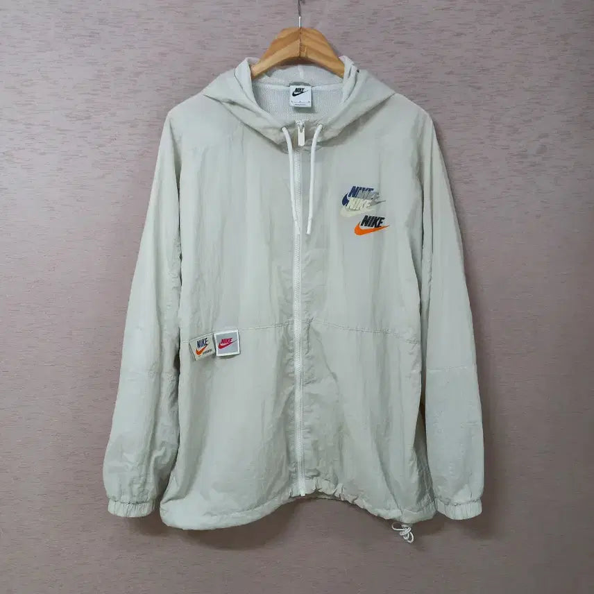 [BUNJANG] Nike Swoosh Mesh Lined Windbreaker Jacket Spring/Autumn Men's / B8-15/나이키 밑단스트링 망사안감 스우시 바람막이자켓  춘추복 남성