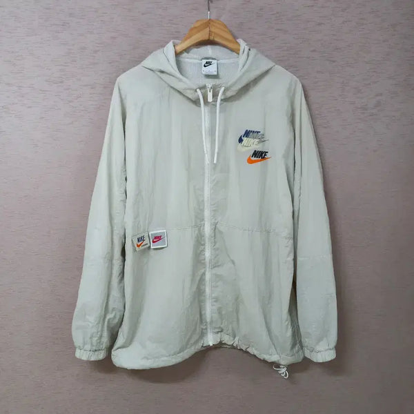 [BUNJANG] Nike Swoosh Mesh Lined Windbreaker Jacket Spring/Autumn Men's / B8-15/나이키 밑단스트링 망사안감 스우시 바람막이자켓  춘추복 남성