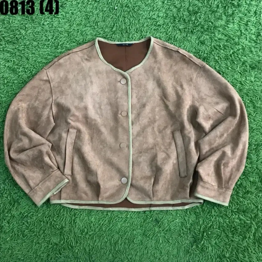 [BUNJANG] VANCINE Suede Blouson Beige / 반에이크 스웨이드 블루종 베이지 0813