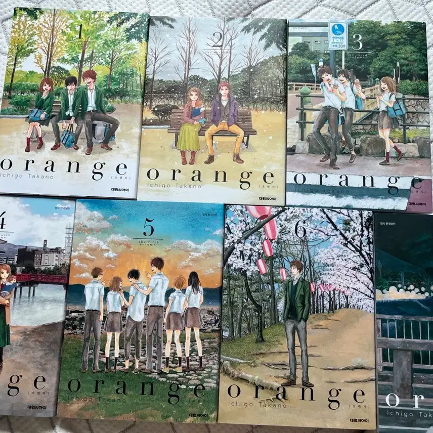 [BUNJANG] Orange Complete Set Volumes 1-7 Manga / [s급소장용]Orange 오렌지 1-7(완결)