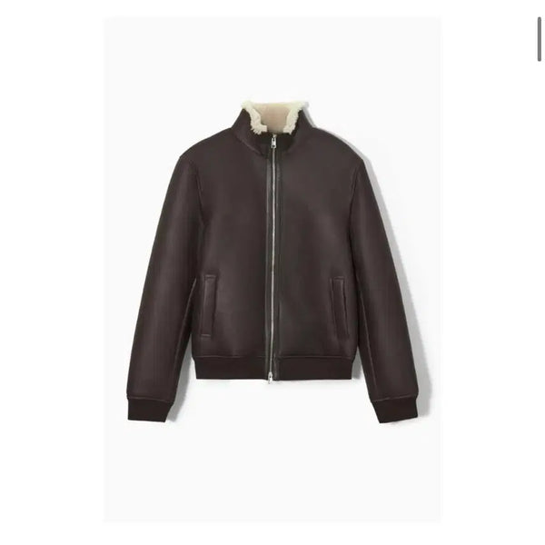 [BUNJANG] COS Shearling Bomber Biker Jacket L / 코스 시어링 보머 무스탕 자켓 L