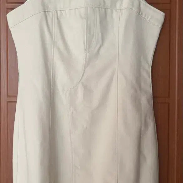 [BUNJANG] Zara Sleeveless Mini Dress Beige Cotton / 자라 민소매 원피스 새 옷