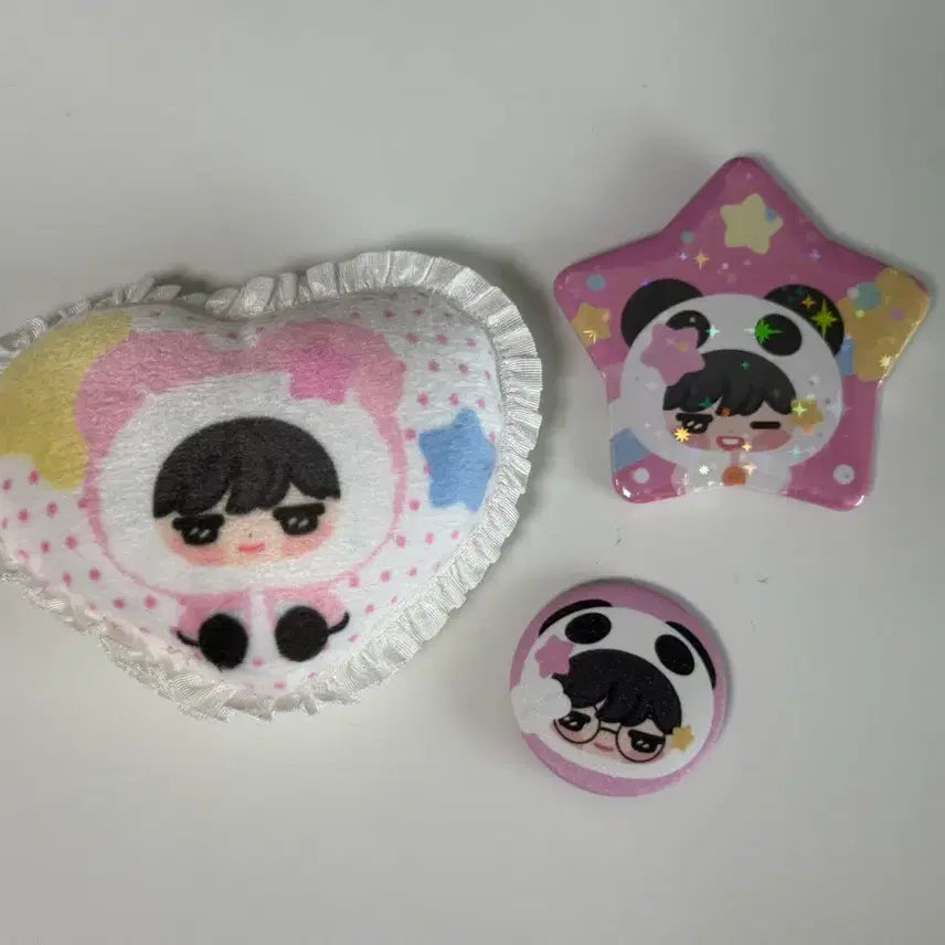 [BUNJANG] Bundle Set NCT Wish Sakuya Lace Cushion Keyring Pin Button / 일괄) 다님 엔시티위시 사쿠야 레이스 쿠션키링 핀버튼
