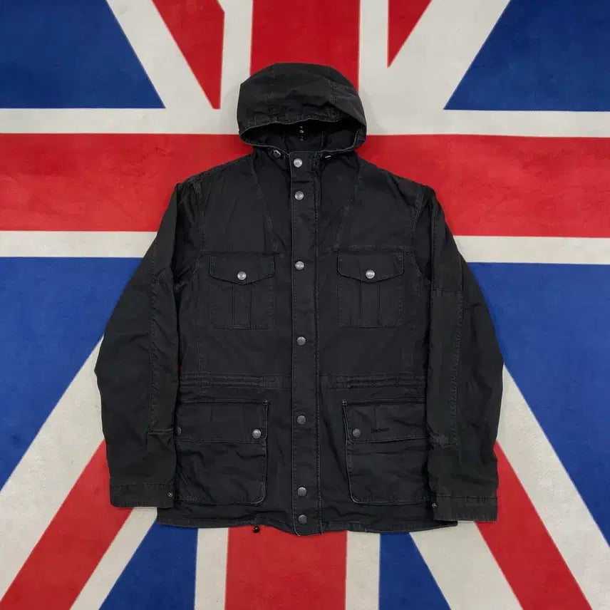 [BUNJANG] Barbour Hooded Field Jacket (Size M / Fits L) / 바버 후드 필드 자켓 M 실측 L