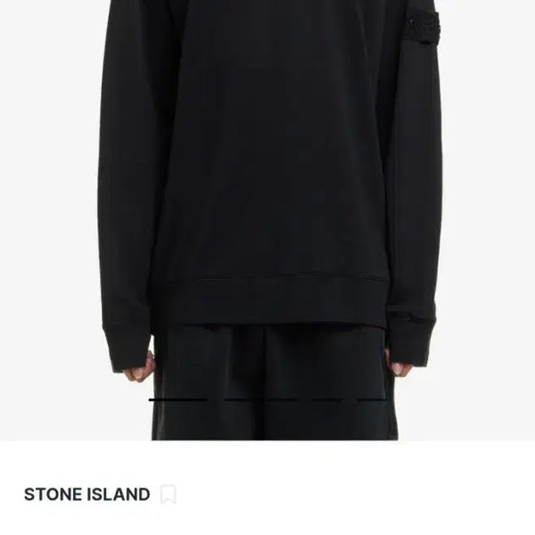 [BUNJANG] Stone Island Ghost Piece Organic Cotton Sweatshirt Black L / [정품] 스톤아일랜드 고스트피스 오가닉코튼 맨투맨 블랙 L