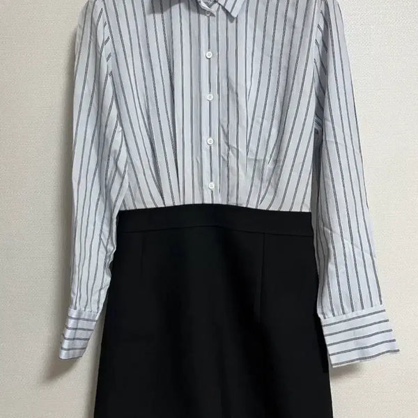 [BUNJANG] Sandro Striped Shirt Dress / 산드로 원피스