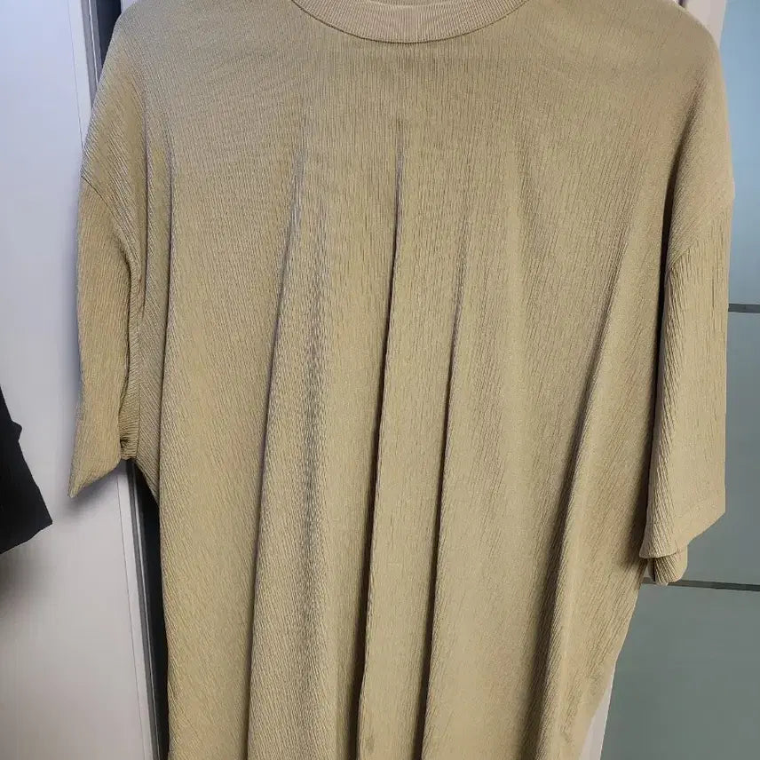 [BUNJANG] Solid Homme Seersucker Short-Sleeve T-Shirt Size 105 / 솔리드옴므/시어서커반팔/105사이즈