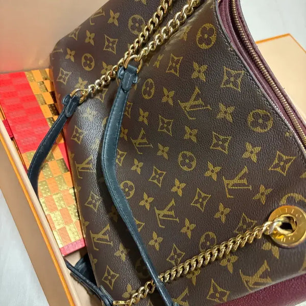 [BUNJANG] Louis Vuitton Cherie MM Monogram Canvas Red Leather Shoulder Bag / 루이비통 쉬렌 MM 체리 M43773 정품 백화점 영수증 박스