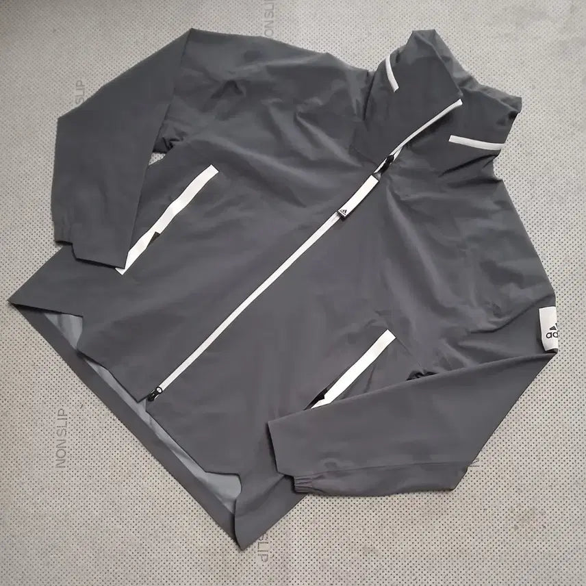 [BUNJANG] Adidas Windbreaker Jacket Grey / 아디다스 바람막이 자켓 그레이