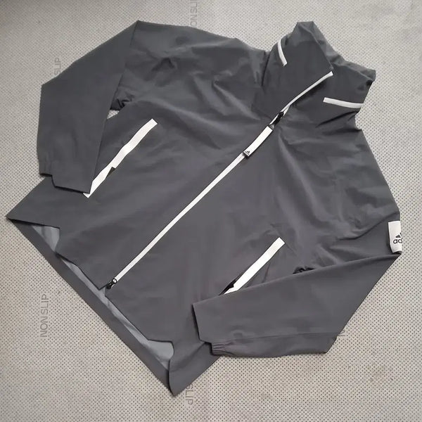 [BUNJANG] Adidas Windbreaker Jacket Grey / 아디다스 바람막이 자켓 그레이