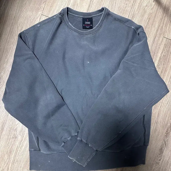 [BUNJANG] Innisfree Damage Sweatshirt / (s) innir 데미지 스웻셔츠