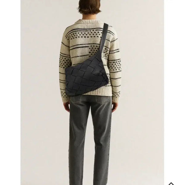 [BUNJANG] JUCASPACE Men's Hobo Bag Black / 주카스페이스 남성 호보백