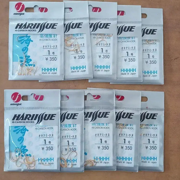 [BUNJANG] Ilsan Gamseongdom Needle Hari-shu Size 1 (10 Packs, 120 Pieces) / 일산 감성돔바늘 하리슈 1호 10봉(120개)