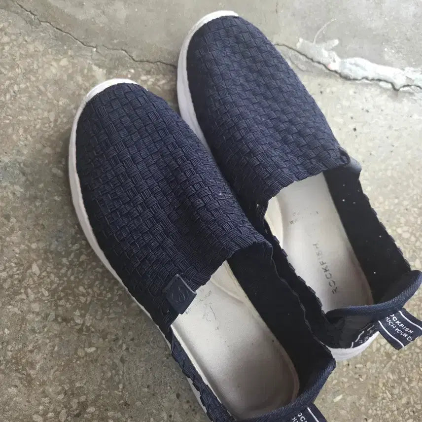 [BUNJANG] Rockfish Navy Weaving Slip-on EU41 / 락피쉬 네이비 위빙 슬립온 EU41