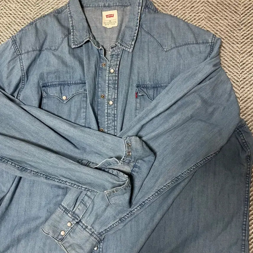 [BUNJANG] Levi's Western Denim Shirt / 리바이스 웨스턴 데님 셔츠