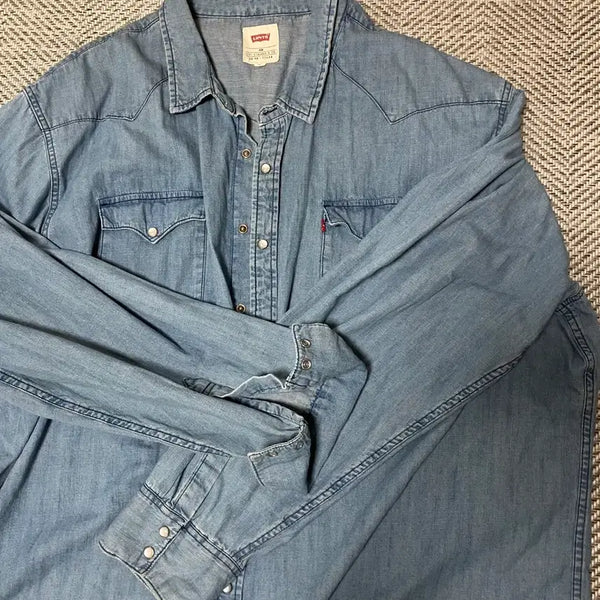 [BUNJANG] Levi's Western Denim Shirt / 리바이스 웨스턴 데님 셔츠