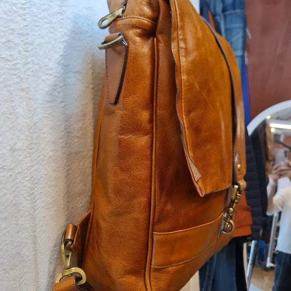 [BUNJANG] Rich Leather Backpack / 리치 가죽 백팩