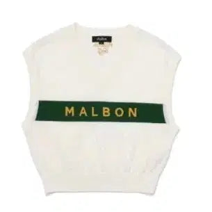 [BUNJANG] Malbon Knit Vest & Pleated Skirt Set / 말본 니트 베스트 st이너 플리츠 스커트