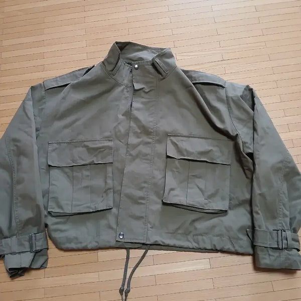 [BUNJANG] Khaki Short Field Jacket / 야상자켓숏