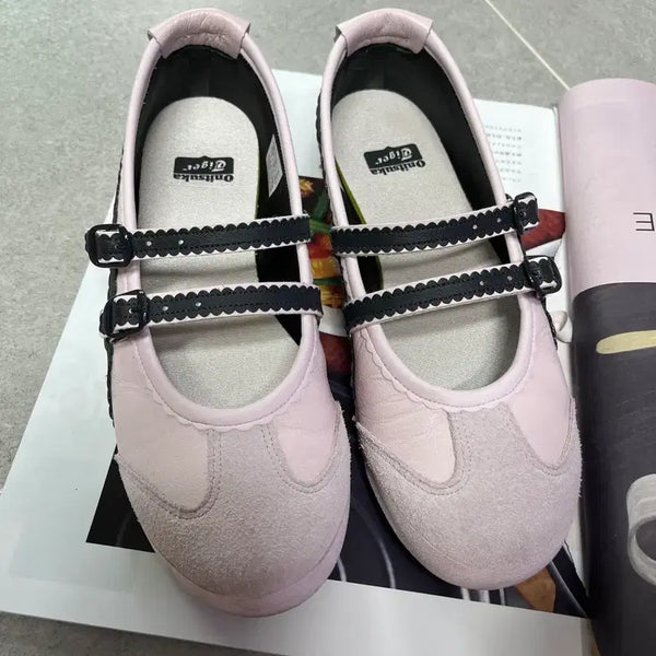 [BUNJANG] Onitsuka Tiger Mexico 66 TGRS Mary Jane Pink Black / 오니츠카타이거 멕시코66 tgrs 메리제인 핑크 블랙 230