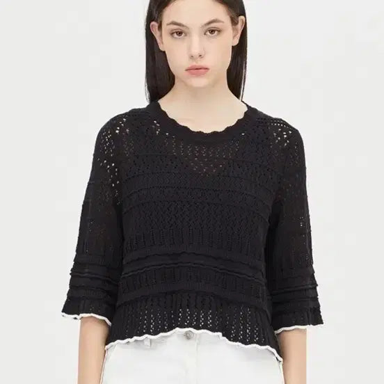 [BUNJANG] Sisley Black Knit / 시슬리 니트