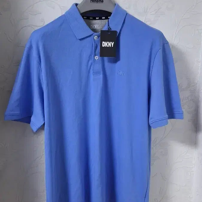 [BUNJANG] DKNY Marina Blue Premium Cotton Blend Short Sleeve Polo Shirt / (새상품 105) DKNY 반팔티셔츠