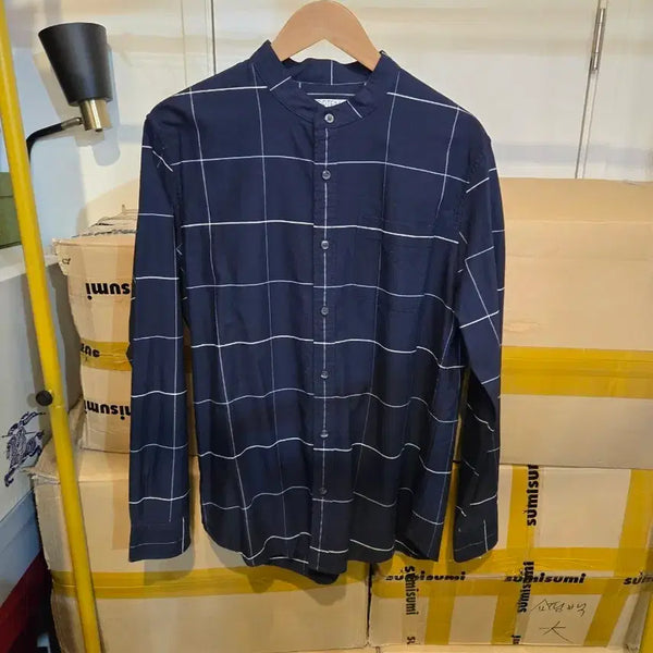 [BUNJANG] TOPTEN Navy Check Shirt Size 105 / 탑텐 네이비 체크 셔츠 105