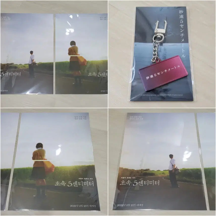 [BUNJANG] 5 Centimeters Per Second 3-Set (Poster + Movie Title) / [전용박스 안전포장] 초속5센티미터 3종 세트 (포스터+무비타이틀)