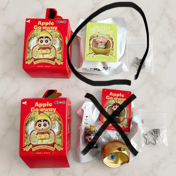 [BUNJANG] Hooni Jjanggu Apple Keycap Keychain / [훈이] 난쟁이 짱구 키캡 키링 짱구 사과키캡