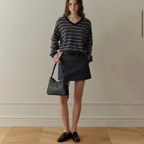 [BUNJANG] ForYouOn Cotton Pantskirt Navy / 포유온 코튼 팬츠스커트