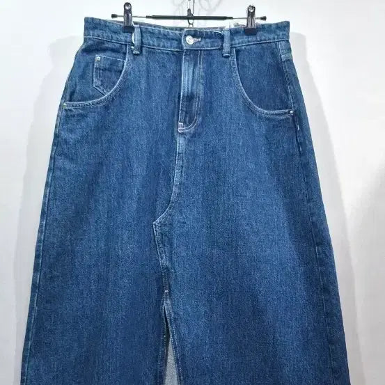 [BUNJANG] Zara High Waist Front Slit Long Denim Skirt / 30 자라 하이웨스트 앞트임 청치마 롱치마